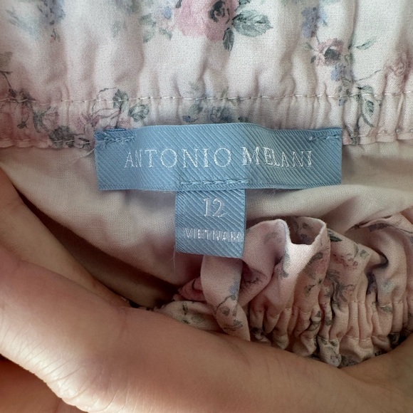 ANTONIO MELANI x Born on Fifth Pastel Floral Smocked Puff sleeve Dress - Picture 4 of 5